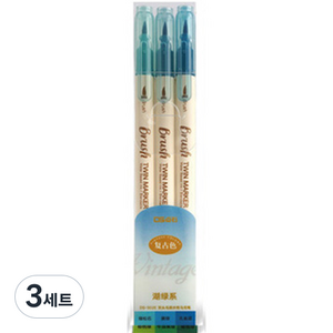 더조넷 투헤드 트윈 마커펜 d 3종 세트, 3세트, 3색
