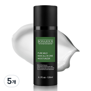 보나쥬르 퓨어마일드 맨 올인원 모이스쳐 라이저, 120ml, 5개