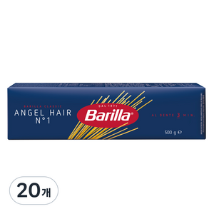 바릴라 엔젤헤어 파스타면, 20개, 500g