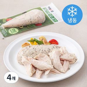 하림 하림이닭 닭가슴살 수비드 바질 & 올리브 (냉동), 115g, 1개입, 4개