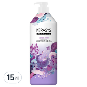 케라시스 퍼퓸 린스 바이올렛 로즈, 1L, 15개