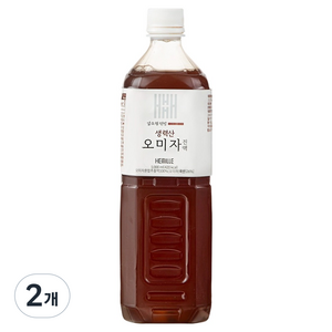 헤밀레 김소형 원방 생력산 오미자청 문경 엑기스, 1L, 2개, 2개