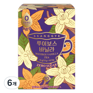 쌍계명차 루이보스 바닐라 차, 1.5g, 10개입, 6개