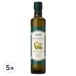 아후카틀 엑스트라버진 아보카도 오일, 500ml, 5개