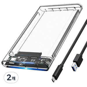 오리코 Type-C 2.5형 SATA 외장케이스, 2139C3, 2개