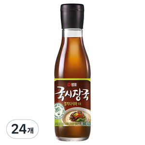 샘표 국시장국 멸치다시마 국물, 345ml, 24개