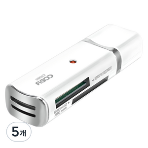 코시 이지웨이 카드리더기, CR980, 화이트, 5개