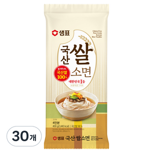샘표 국산쌀소면, 400g, 30개