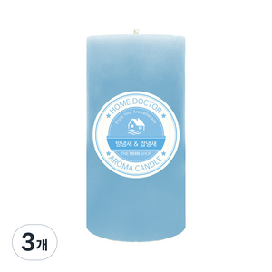 더허브샵 홈닥터 향초, 방냄새&잡냄새, 570g, 3개