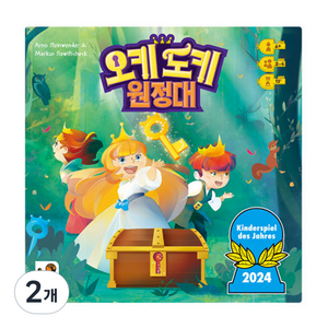 행복한바오밥 오키도키 원정대 보드게임, 혼합색상, 2개