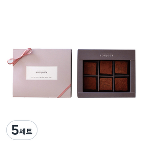 디비디디자인 파베 Bonjour 초콜릿 만들기 세트, 초콜릿 만들기 18종, 5세트