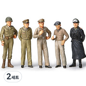 타미야 1 48 제2차 세계 대전 장군 미니어처 피규어 혼합색상 32557, 2세트