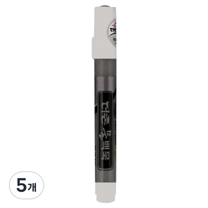 문화연필 더존물백묵, 흑색, 5개
