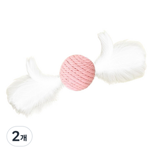 헬로키튼 고양이 장난감 깃털공, 랜덤발송, 2개