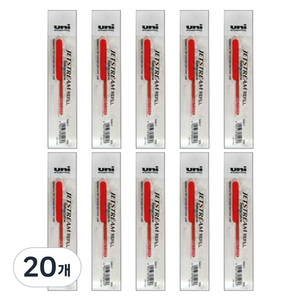 제트스트림 SXN-150 전용 SXR-38 리필심 0.38mm, 레드, 20개
