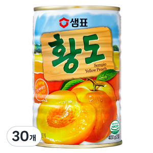 샘표 황도 통조림, 400g, 30개