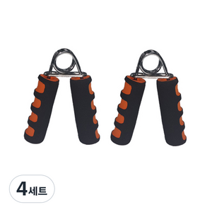 런웨이브 8그립 프리미엄 악력기 2p, 오렌지, 4세트