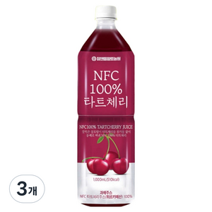 참앤들황토농원 NFC착즙 타트체리 주스, 1L, 3개