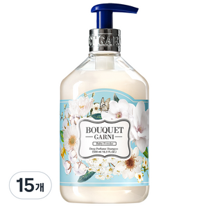 부케가르니 딥퍼퓸 샴푸 베이비파우더 향, 500ml, 15개
