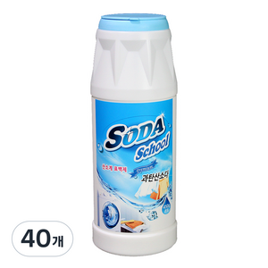 소다스쿨 프리미엄 과탄산 용기형, 450g, 40개