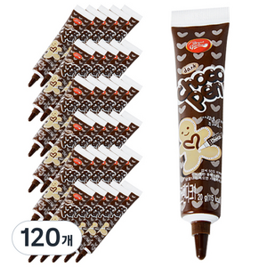 브레드가든 데코용 초코펜, 다크, 120개, 20g