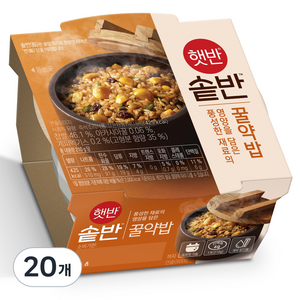 햇반 솥반 꿀약밥, 210g, 20개