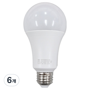 비츠온 벌브 OM LED 전구 18W, 주백색, 6개