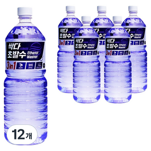 필터포유 싹다 3 in 1 초 발수 코팅 에탄올 워셔액, 1.8L, 12개