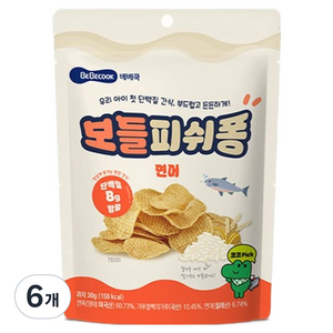 베베쿡 보들피쉬퐁, 30g, 6개, 연어