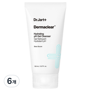 닥터자르트 더마클리어 하이드레이팅 pH 젤 클렌저, 6개, 150ml