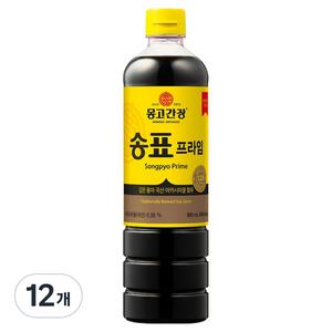 송표 프라임 양조간장, 900ml, 12개