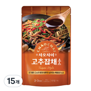 차오차이 고추잡채 소스, 100g, 15개
