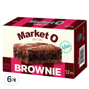 마켓오 리얼 브라우니 12p, 240g, 6개