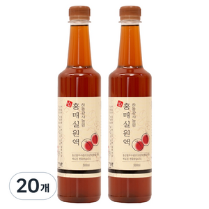 하동감사농원 홍매실원액, 500ml, 20개