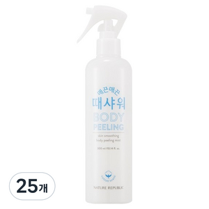 네이처리퍼블릭 매끈매끈 때샤워 바디스크럽 코튼, 300ml, 25개