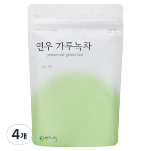 연우제다 가루녹차, 100g, 1개입, 4개