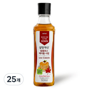 설탕대신 알룰로스 메이플 시럽, 525g, 25개