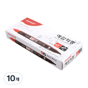 모나미 예감적중 사인펜, 흑색 + 빨강, 120개