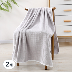 소니오 부드러운 코지 무드 바스 비치타월 80 x 150 cm, 05 그레이, 2개