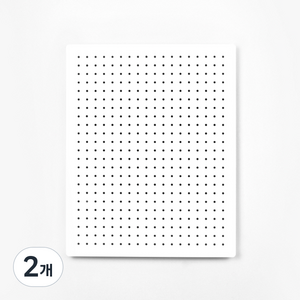 타공판닷컴 인테리어 모던 타공판 400 x 500 mm, 2개, 화이트