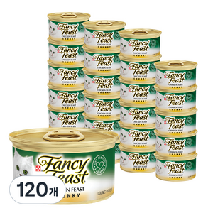 팬시피스트 3개월 이후 고양이 청키 주식캔, 닭, 85g, 120개