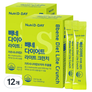 뉴트리디데이 빼네 다이어트 라이트 크런치 28p, 84g, 12개
