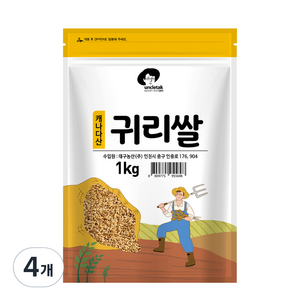 엉클탁 캐나다산 귀리쌀, 1kg, 4개