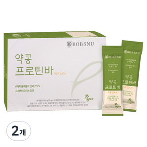 서울대밥스누 약콩 비건 단백질 프로틴바 10p, 350g, 2개