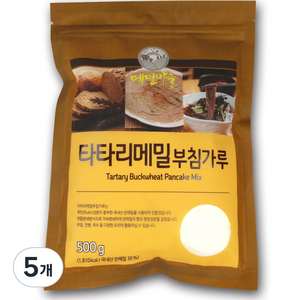 메밀마을 타타리메밀 부침가루, 500g, 5개
