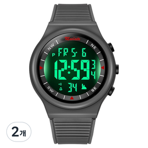 소요상회 방수 다기능 학생 군인 스포츠 시계, 그레이, 2개
