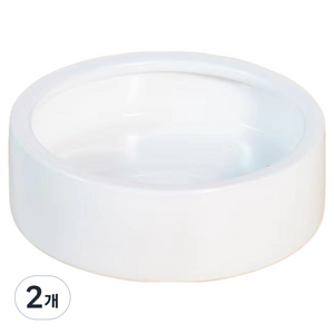 벨라픽 깔끔한 새먹이통 10 x 3 cm, 화이트, 2개