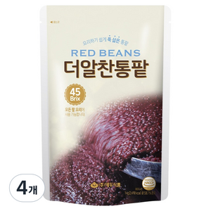 대두식품 더알찬통팥, 1kg, 4개
