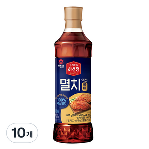 하선정 국산 멸치액젓 골드, 800g, 10개