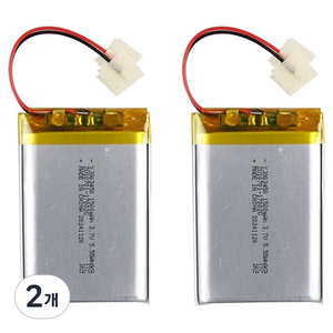 컴스 903450 충전지 3.7V 1500mAh 리튬폴리머 배터리 CP915, 2개, 2개입